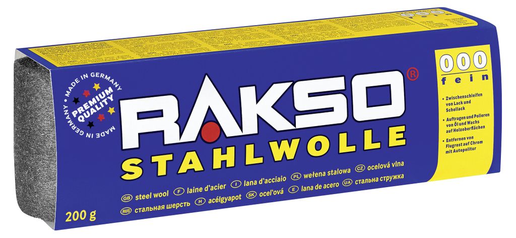 RAKSO laine d'acier taille 000 200 g Image du produit 