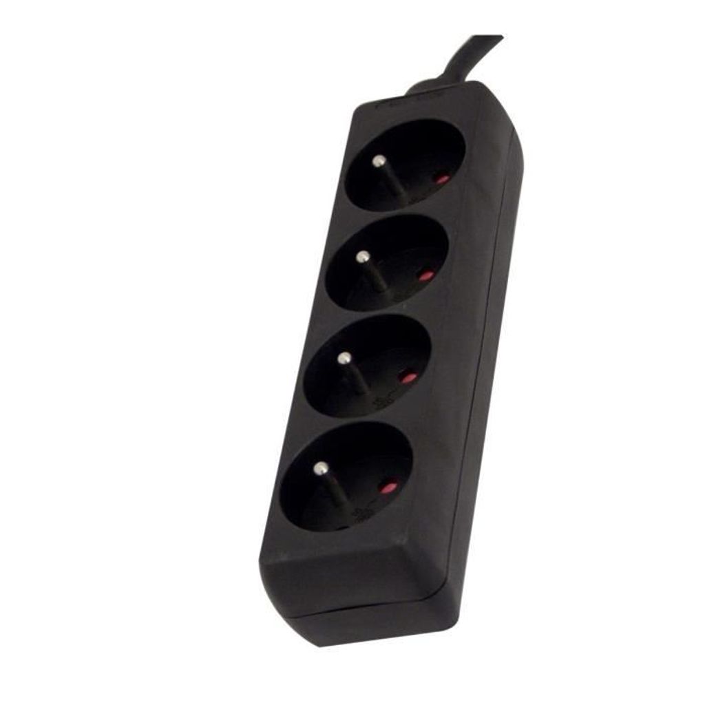CHACON - TCD-4VOUD. Erde + Schnur schwarz - rechteckig 1,5 m - 44022