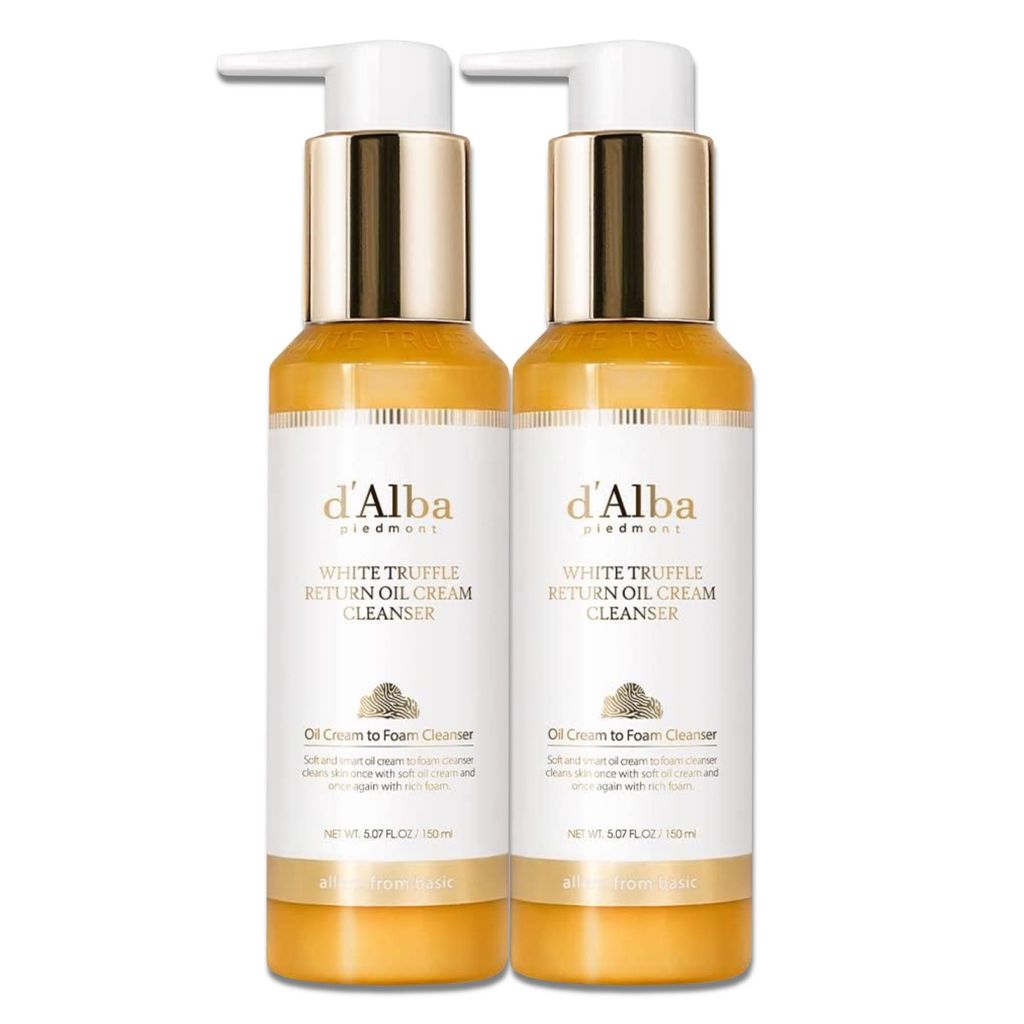 d’Alba White Trüffle Return Cream Cleanser Reinigungscreme Make-up-Entfernung, 2x 150ml