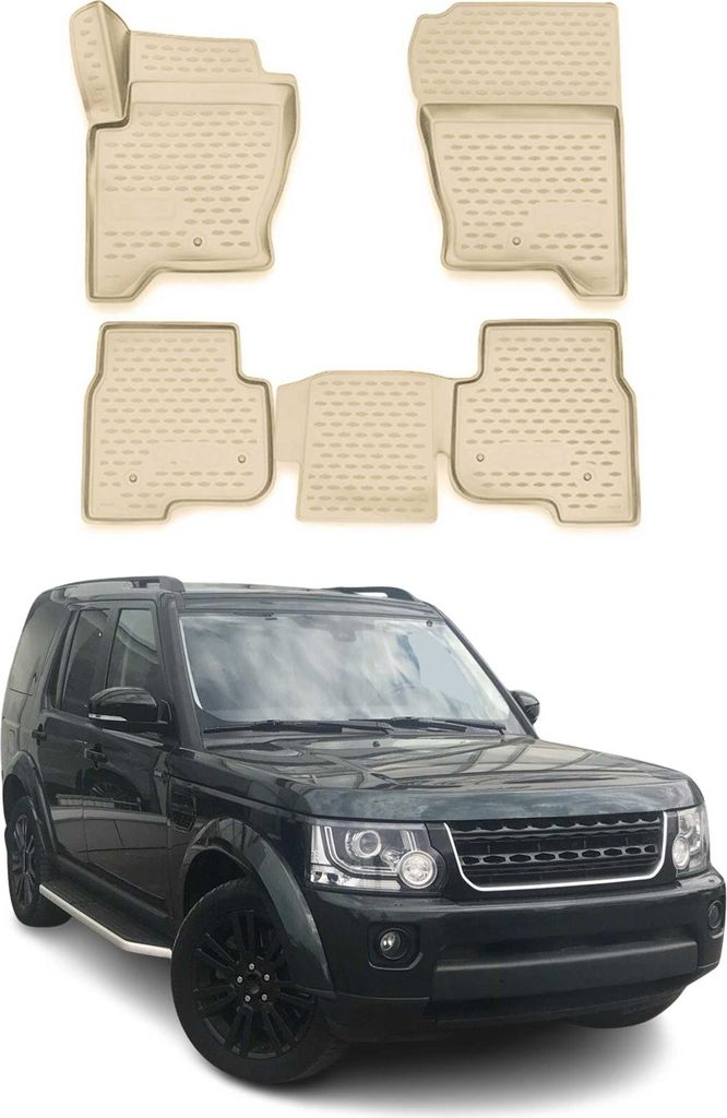 2014-2017 Land Rover Discovery Podlahové rohože TPE béžové Obrázek produktu 