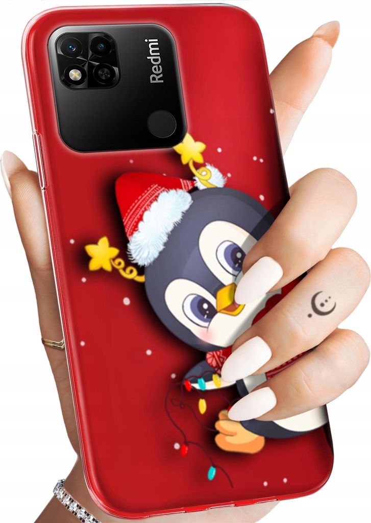 BEDRUCKTE HÜLLEN für XIAOMI REDMI 10A HANDYHÜLLEN HANDY SCHUTZ HÜLLE CASE SILIKON MUSTER WEIHNACHTEN SANTA CLAUS CHRISTMAS