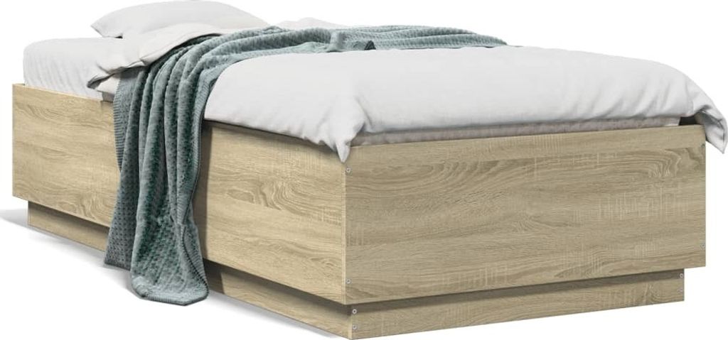 Maison Exclusive - Bettgestell Sonoma-Eiche 75x190 cm Holzwerkstoff