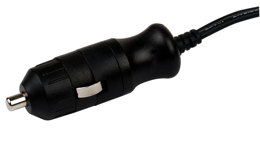 Fiche multiple USB allume-cigare noire robuste avec indicateur tension