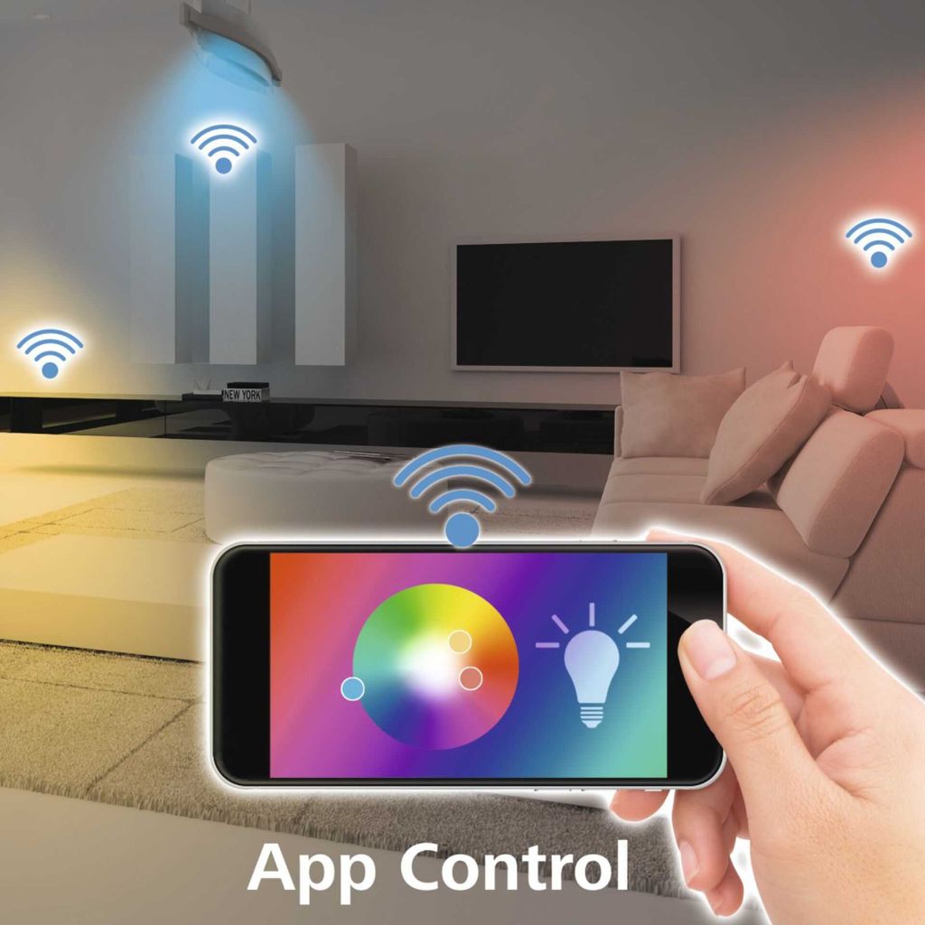 Hama WLAN-LED-Lampe E14 5,5W RGBW, dimmbar, Kerze      Produktbild 2
