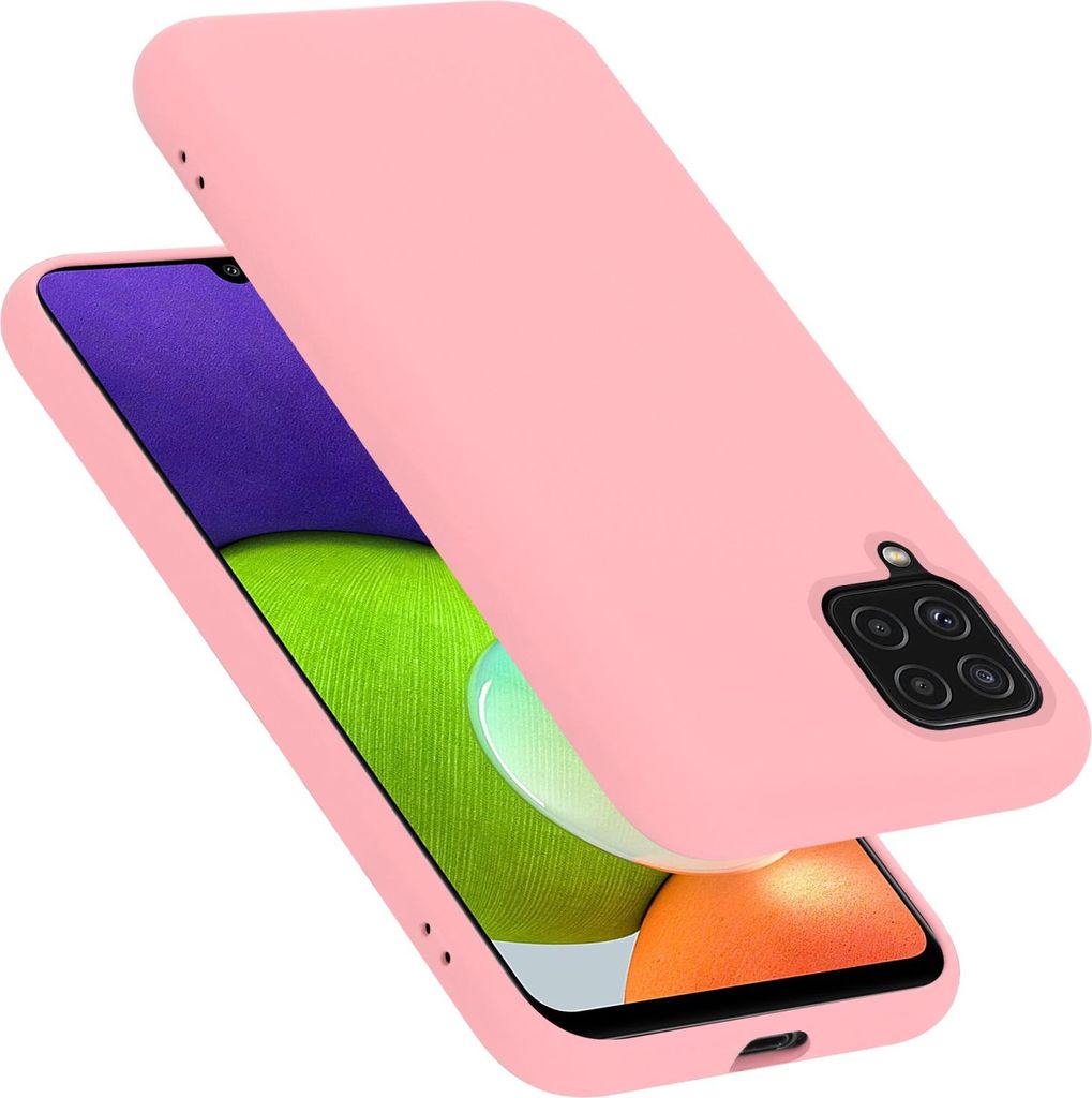 Cadorabo Schutzhülle für Samsung Galaxy A22 4G / M22 / M32 4G Hülle in Rosa Handyhülle Case Cover TPU Etui