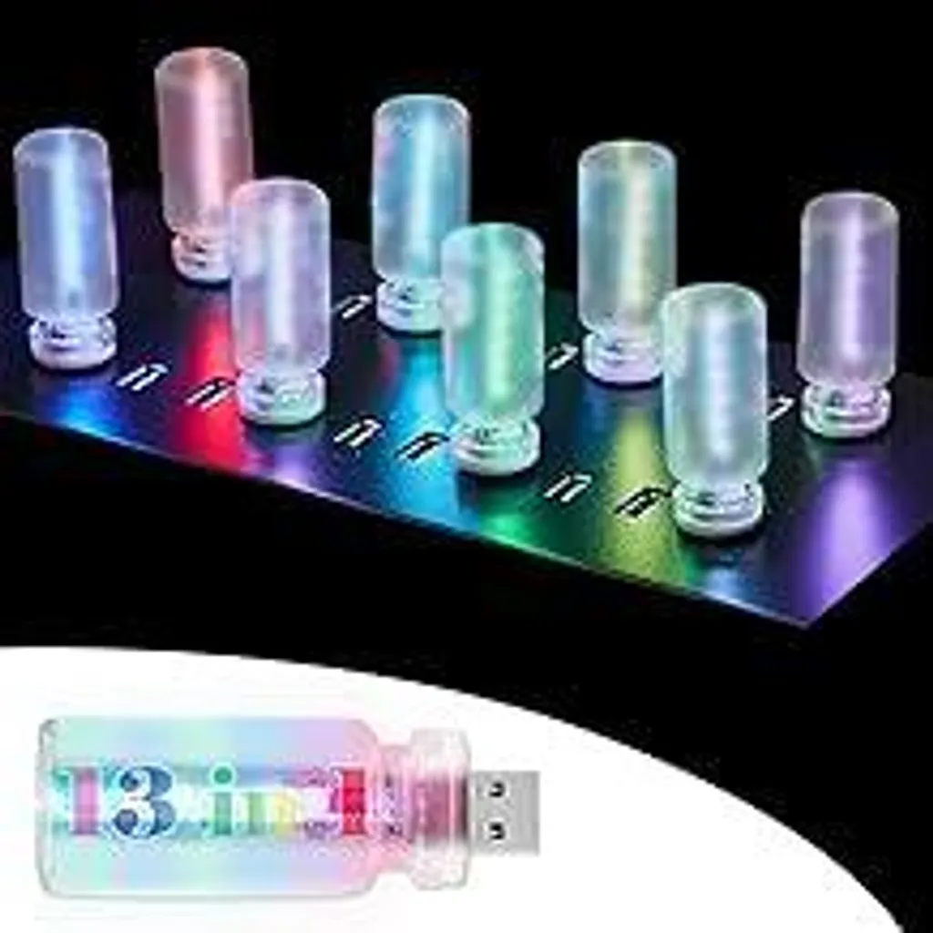 LATTCURE Luce d'atmosfera a LED per auto con USB plug and play luce