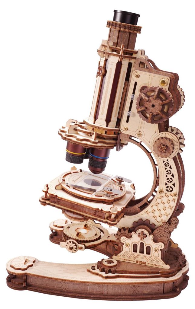 Puzzle 3D Microscopio, ROKR, Legno, 260 Pezzi Immagine del prodotto 