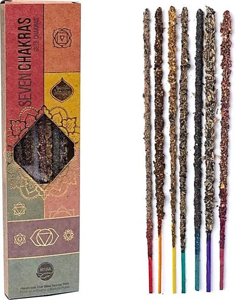 Encens Sagrada Madre 7 Chakras - Coffret de 2 Pièces Artisanales 20g