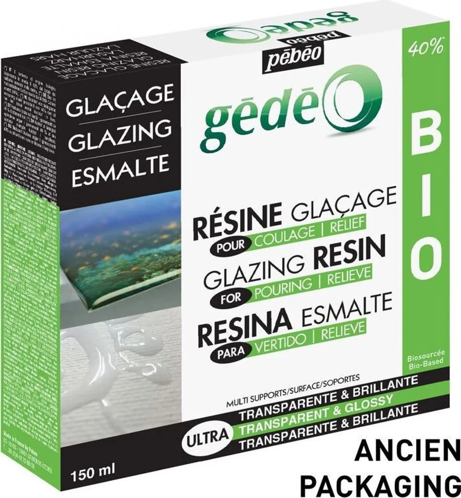 Kit résine de glaçage bio 150 ml pour protéger et sublimer vos créations