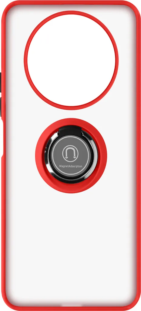 Custodia ibrida per cellulare con supporto ad anello Honor Magic4 Lite - Rosso