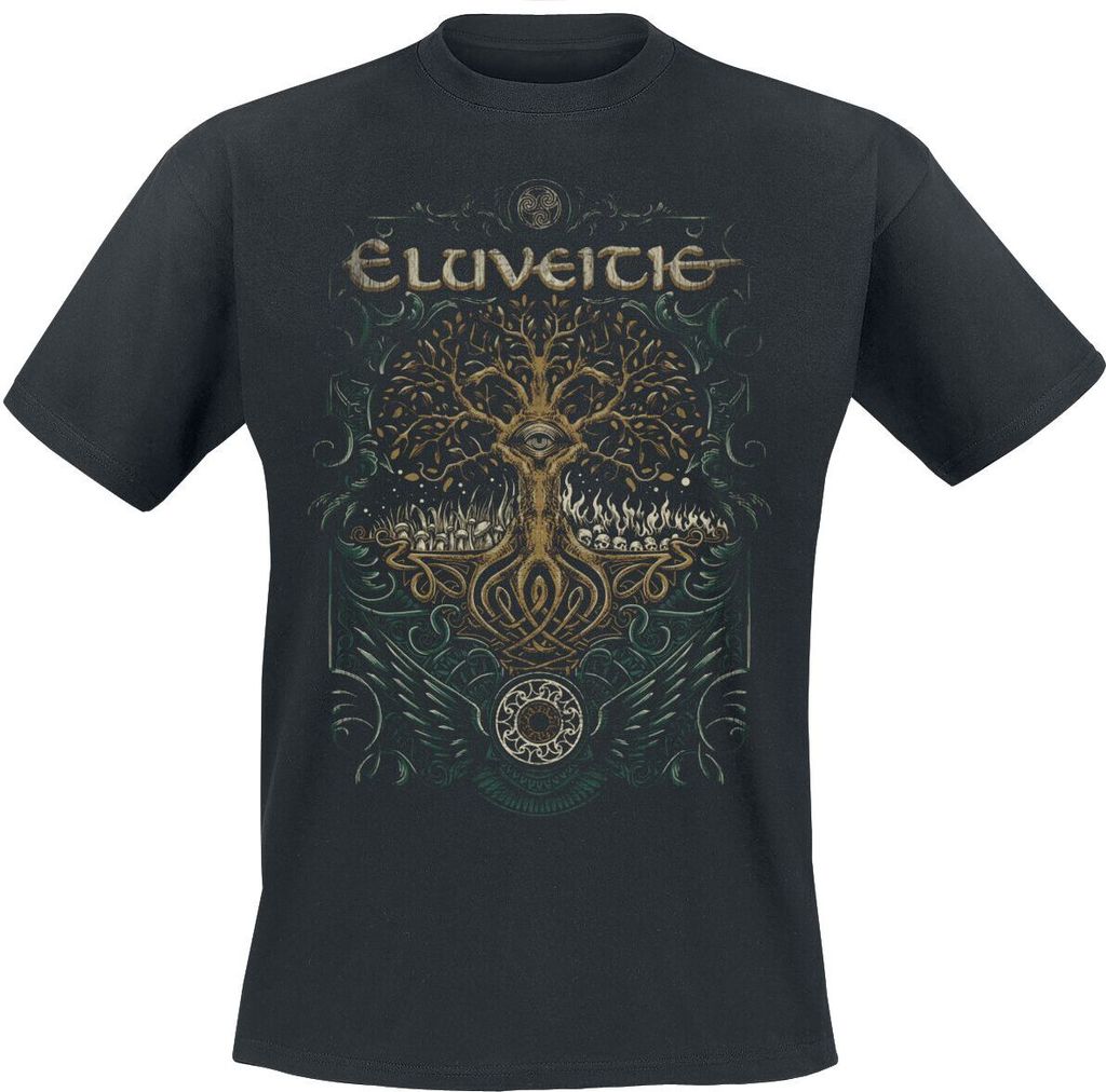 Eluveitie T-Shirt Herren Celtic Tree schwarz S