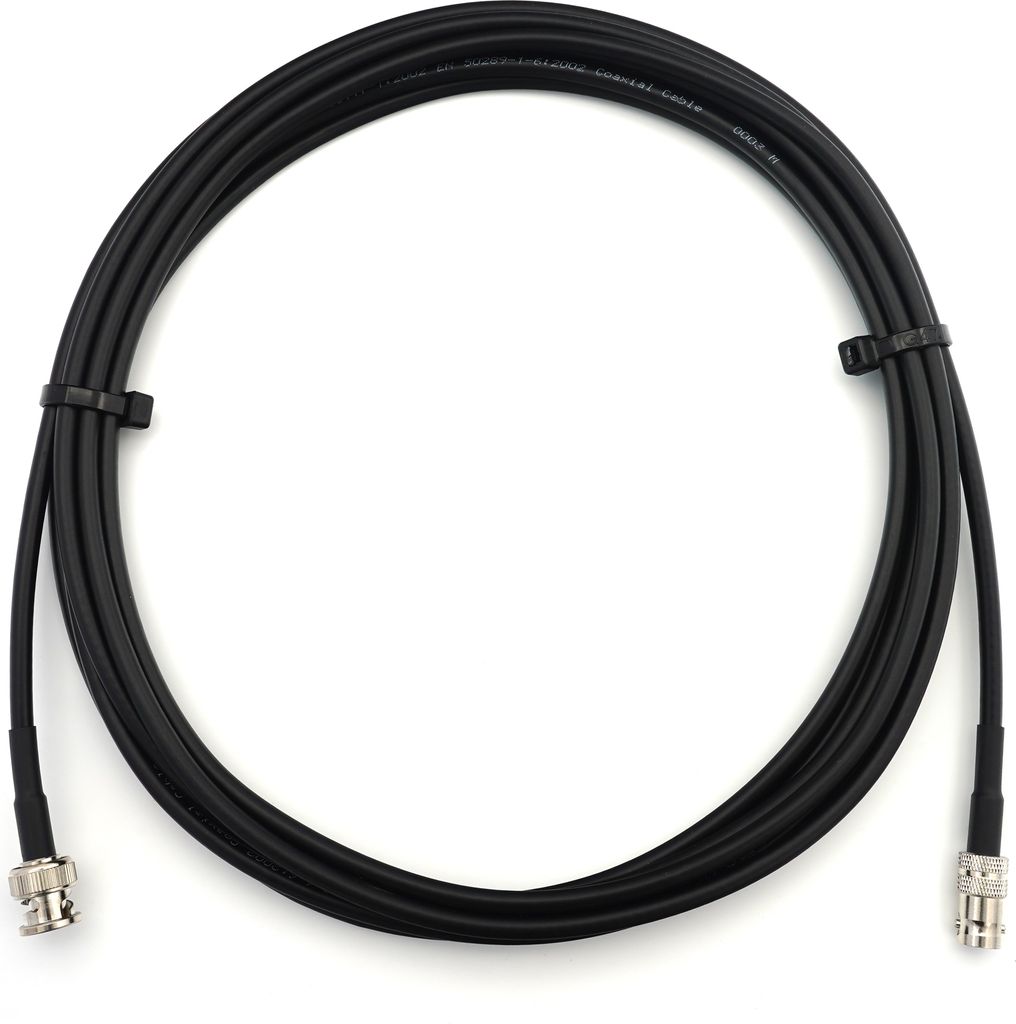 7m BNC Stecker auf BNC Buchse RG58 Koaxialkabel - BNC Verlängerungskabel 7 Meter Jumper Kabel (50 Ohm) - Schwarz Antennenkabel für HAM Radio CB F...