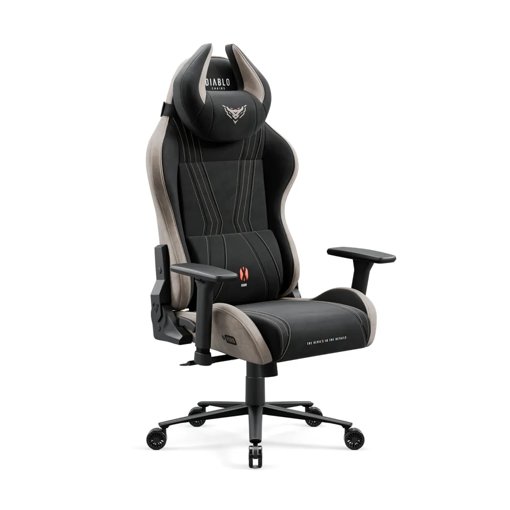 Chaise Gamer Diablo X-Horn 2.0 avec Accoudoirs 3D et Coussin Ergonomique