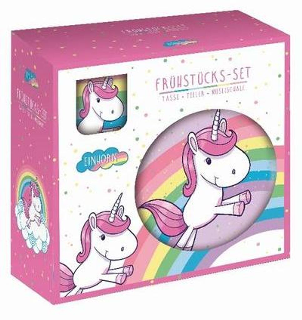 Einhorn 3tlg. Frühstücks-Set Produktbild 