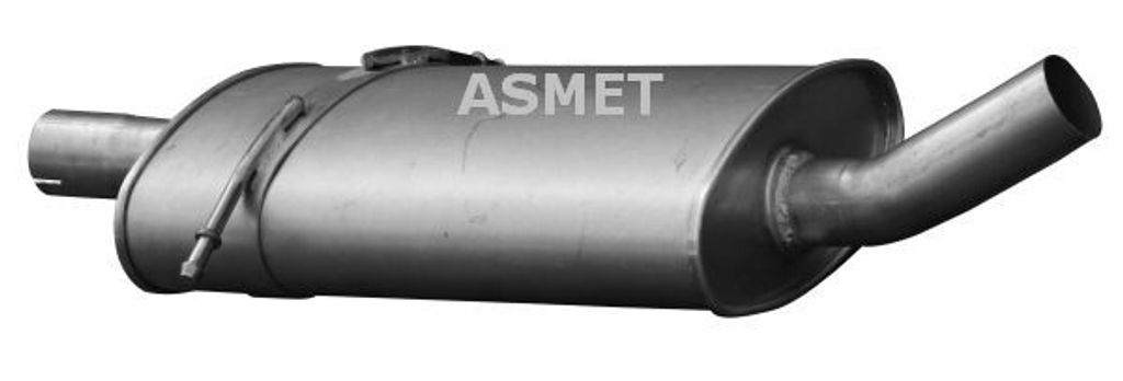 ASMET 01.059 Mittelschalldämpfer Schalldämpfer passend für MERCEDES-BENZ A-Klasse (W169)