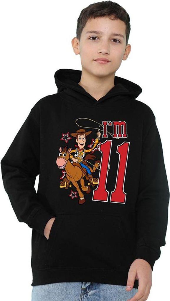 Toy Story - "I'm 11" Hoodie zum Überziehen für Kinder, Geburtstag TV22809 (128) (Schwarz)