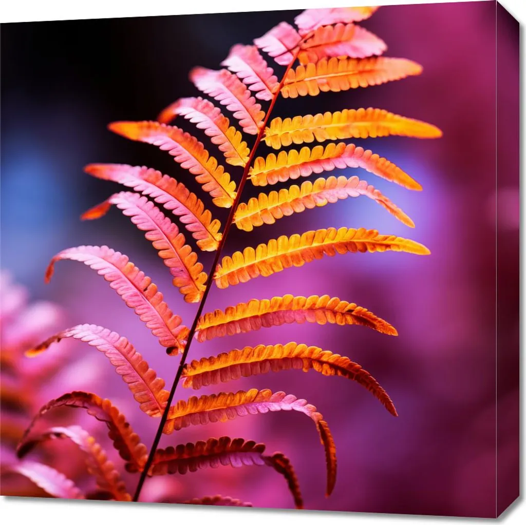 Quadro 60x60 cm Fuoco d'Autunno - Telaio Legno e Alta Qualità