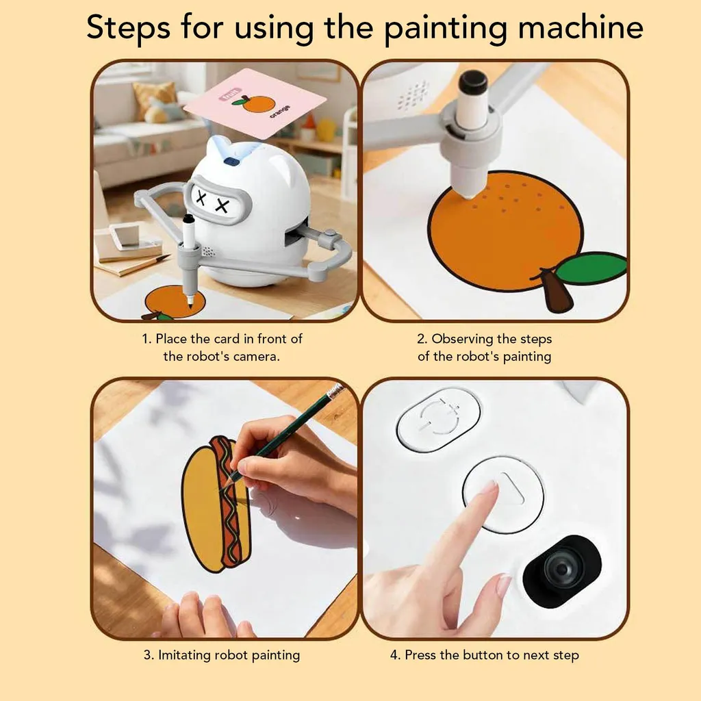 Apprendre à dessiner avec le robot intelligent interactif pour enfant - 17
