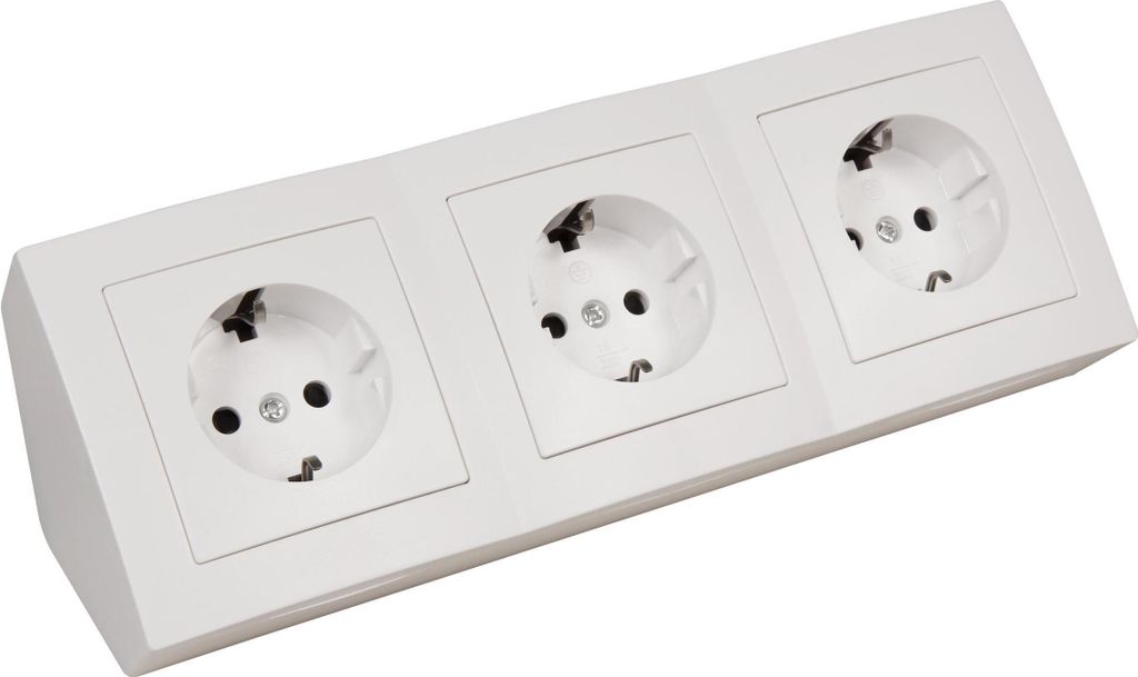 Zásuvkový blok McPower ''Flair'', 250 V~/16 A, povrchová Obrázok produktu 