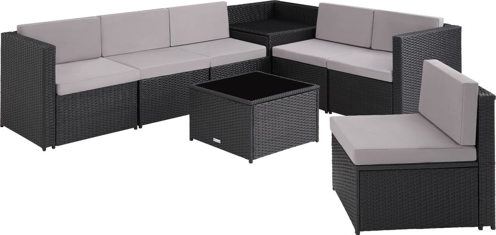 tectake Rattan Lounge Set - UV-beständiges Polyrattan, Produktbild 