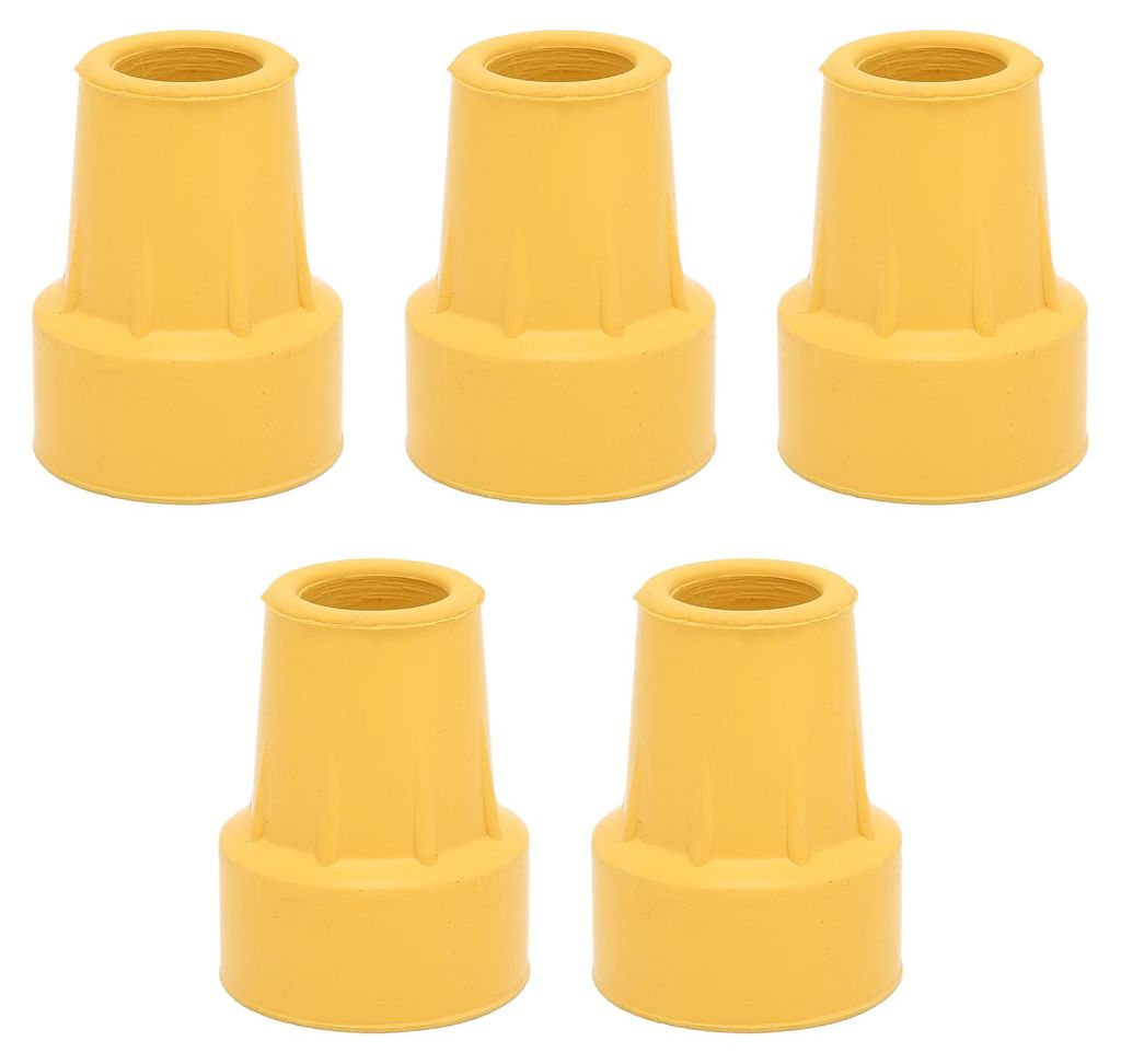 5 Stück einwinklige Gehstockspitzen, 3/4 Zoll, Imitation einer Reifenstruktur, konservierendes, rutschfestes Gummi, 19 mm Krückenspitzen für Han...