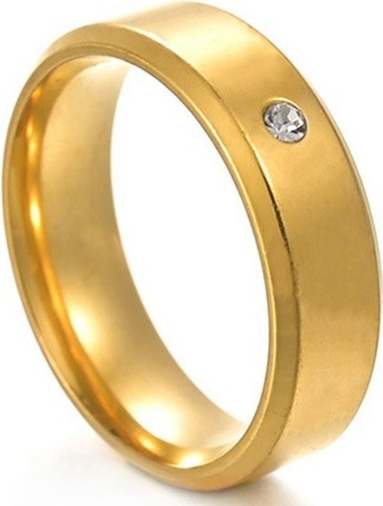 Nexus Herrenring in Gold - Eleganter Schmuck mit Zirkon | Größe 69mm KP17468