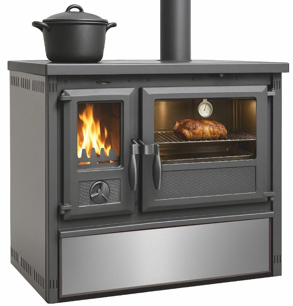 Outdoor-Küchenofen Gartenherd Holzherd Modell Forno - Edelstahl - 6 kW