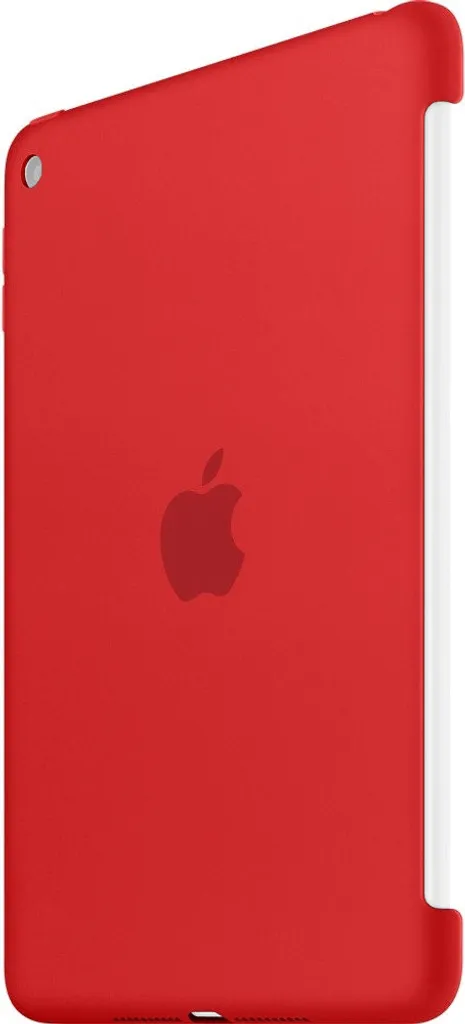 Etui iPad mini 4 Rouge en Silicone Doux Finition Soft Touch Durable - 4