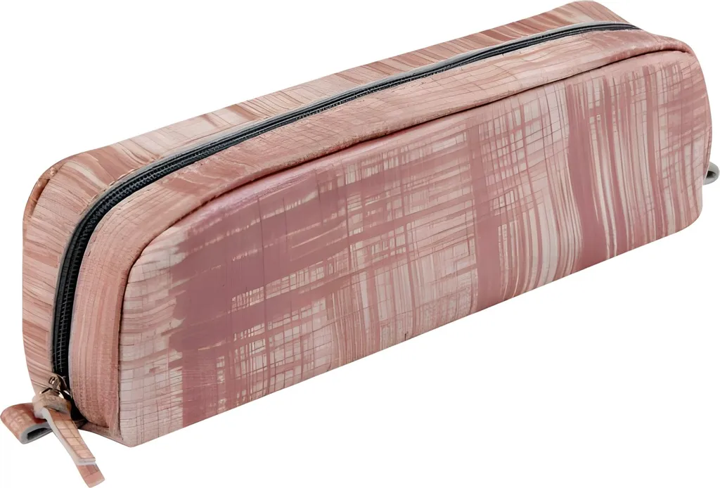 Portamatite in Pelle Artigianale 21x4x6 cm Tinto Salmone | Made in Italy
