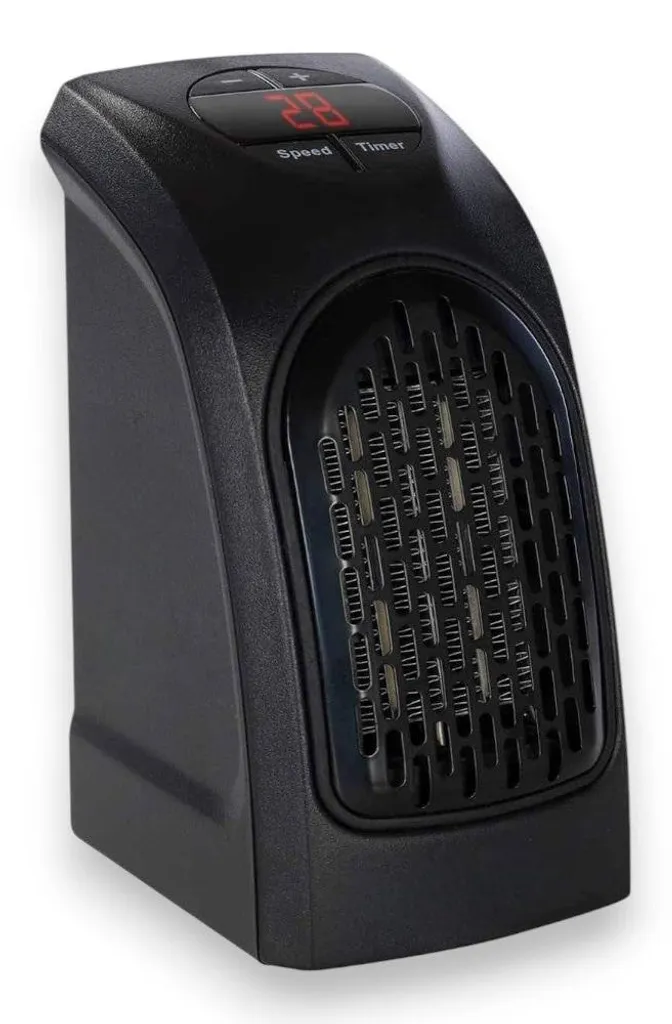 Radiateur soufflant électrique 400W mural direct avec minuterie réglable