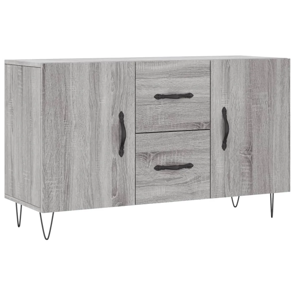 Credenza SYFAX Grigio Sonoma 100x36x60 cm in Legno Multistrato Robusta