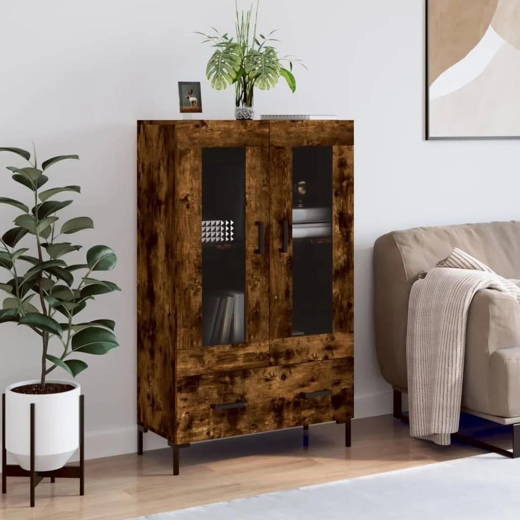 Credenza Moderna vidaXL Rovere Fumo 115cm | Design Elegante