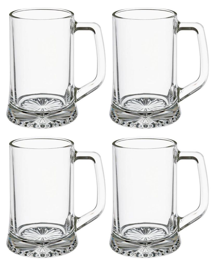 Bierkrüge mit Henkeln, 4er-Set, 320 ml Produktbild 