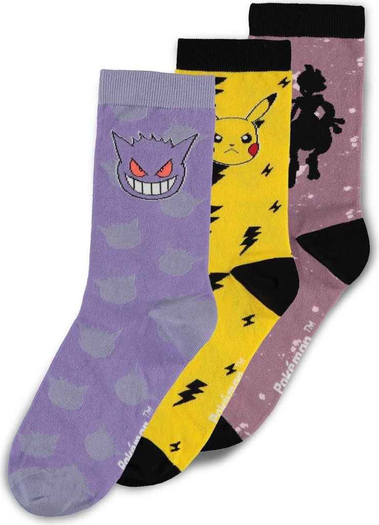 Pokémon - Pánské ponožky Crew (3 balení) Obrázek produktu 