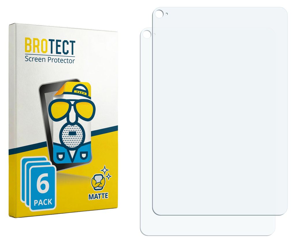 2x BROTECT Schutzfolie für Apple iPad Mini 4 2015 (Rückseite) Displayschutz Displayschutzfolie Folie Matt Entspiegelungsfolie