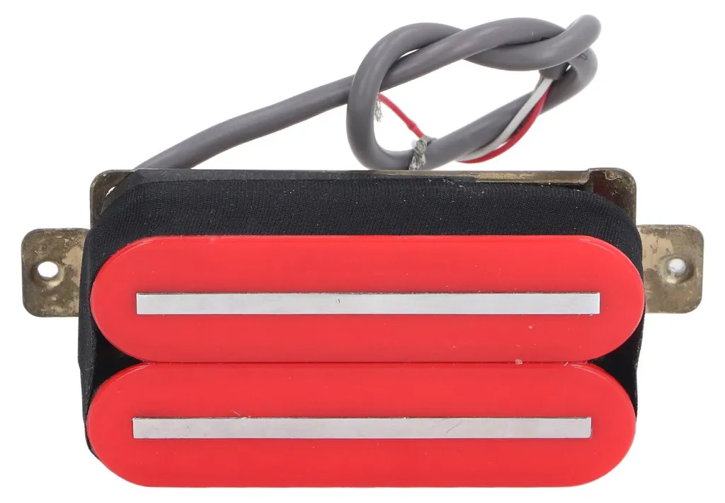 Micro Double Bobinage Hot Rail Format Simple pour Guitare Électrique Rouge