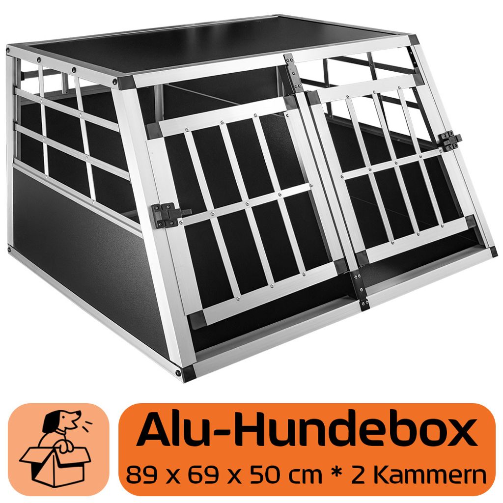 Hundebox Hundetransportbox Auto Alu Hunde Transportbox Produktbild 2