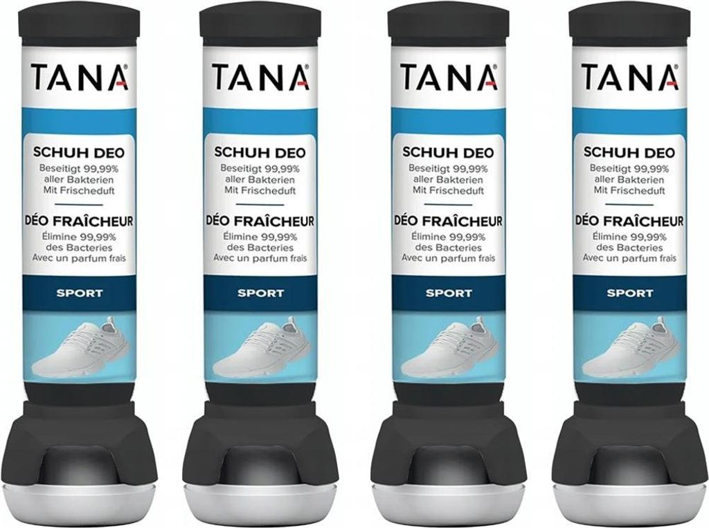 Lufterfrischer, Schuhdeodorant Tana Shoe Deo - 4x 100 ml Produktbild 