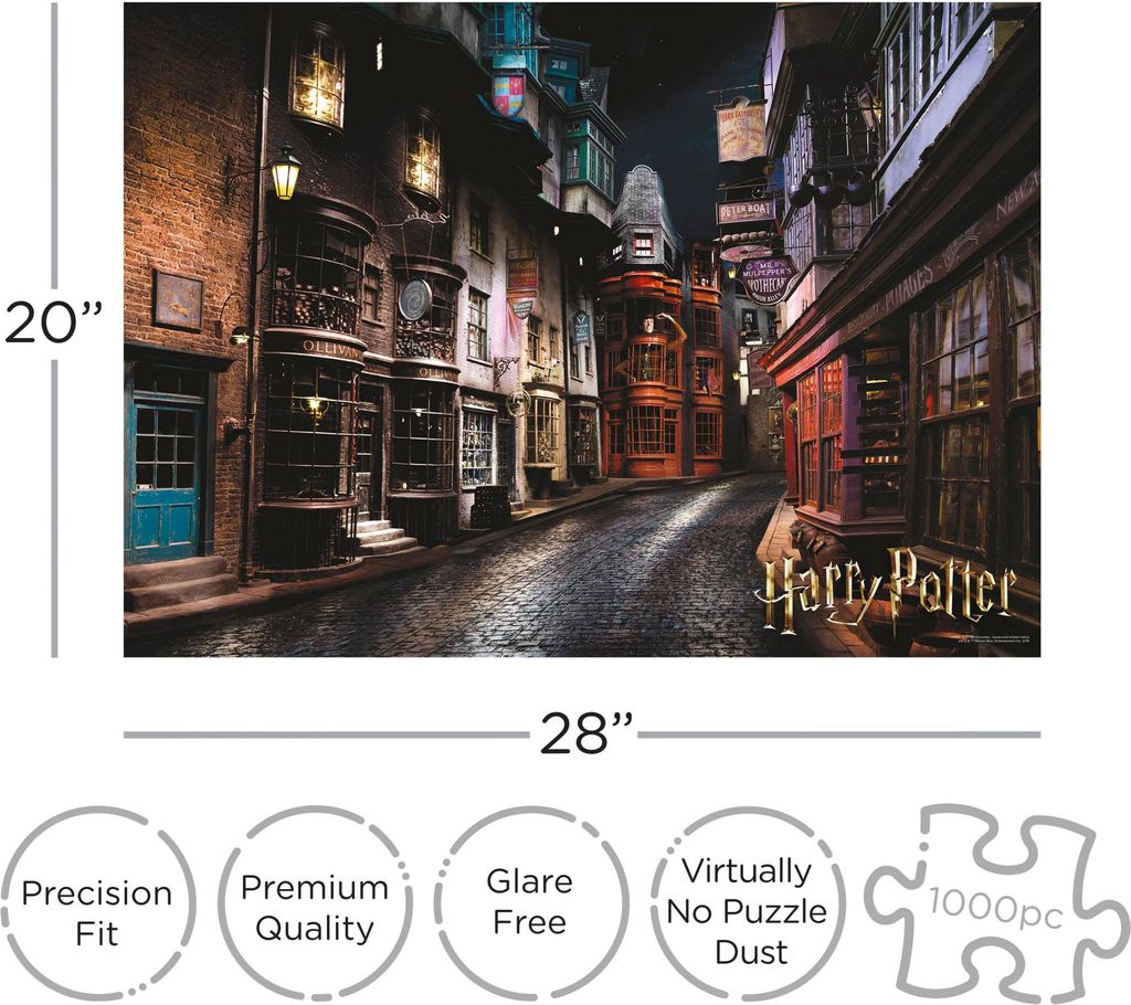 Układanka Harry Potter Aleja Pokątna (1000 elementów) Zdjęcie produktu 