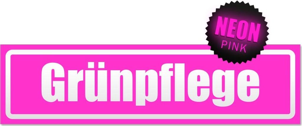 Grünpflege invertiert Magnetschild Schild magnetisch