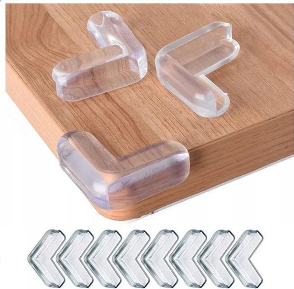Eckenschutz für Möbel, Schränke, Kanten, Silikon-Eckenschutzleisten x8