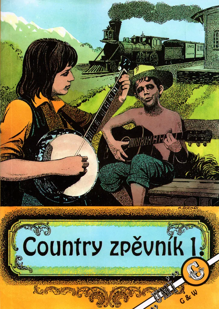 Country zpěvník par M. German : recueil de partitions country folk