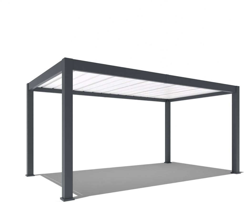 Weide Carport aus Aluminium | 3 x 5,3 M | Garage anthrazit | Autoüberdachung
