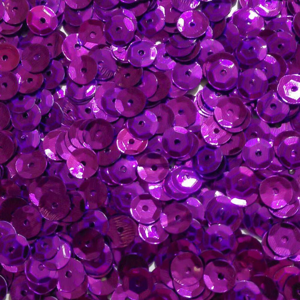 Oblique Unique 1400 Pailletten Konfetti gewölbt lila