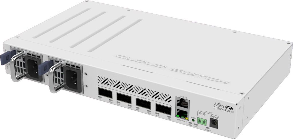 MIKROTIK Mikrotik CRS504-4XQ-IN Netzwerk Switch Managed Fast Ethernet (10/100) Power over Ethernet (PoE) Weiß