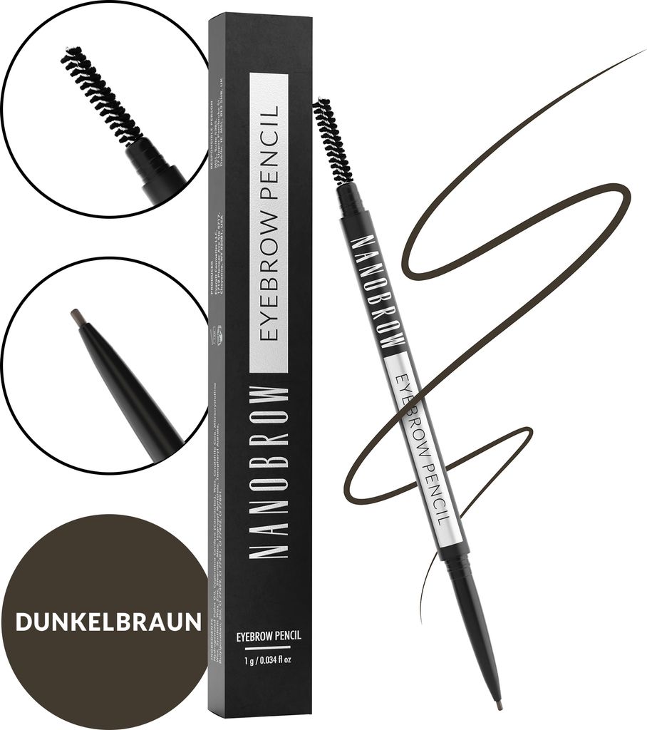 Augenbrauenstift Dunkelbraun Nanobrow Eyebrow Pencil Dark Brown