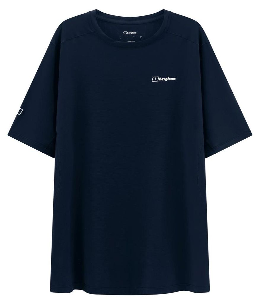 Bowburn Short Sleeve Tech Tee Herren - Leichtes Trail-T-Shirt - Berghaus, Farbe:Jet Black (BLK), Größe:UK 3XL // DE 60