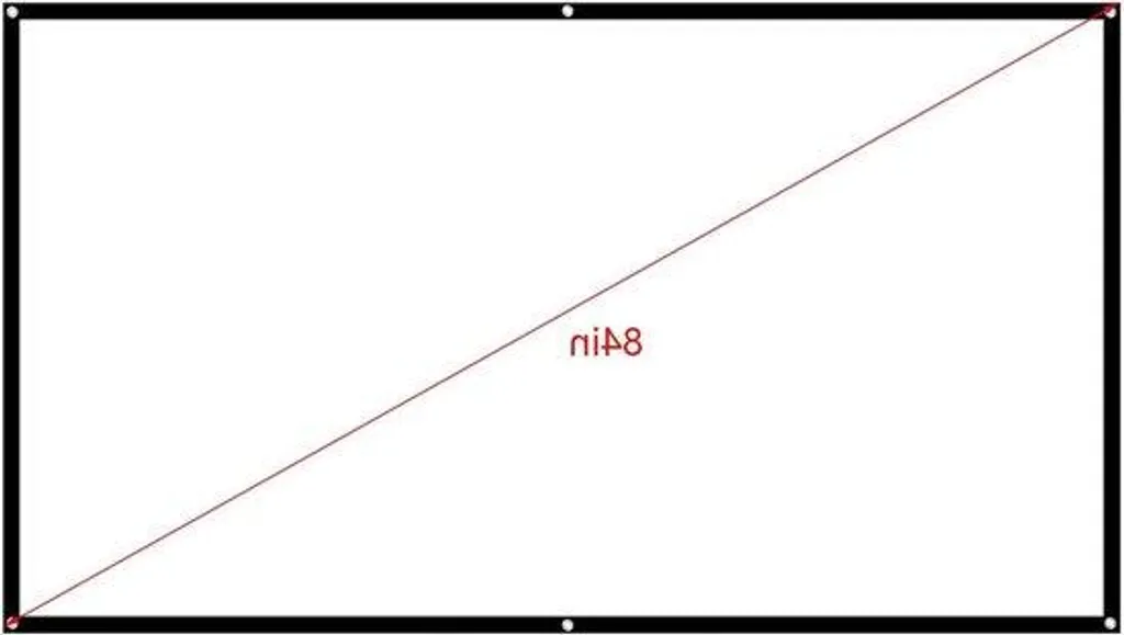 Écran Projecteur Extérieur 84 Pouces 16:9 HD - Toile Pliable 1080p 4K