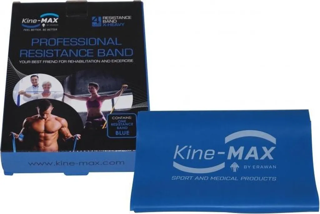 Bande de Resistance pour Traction Kine-MAX Pro Niveau 4 Bleue Muscu