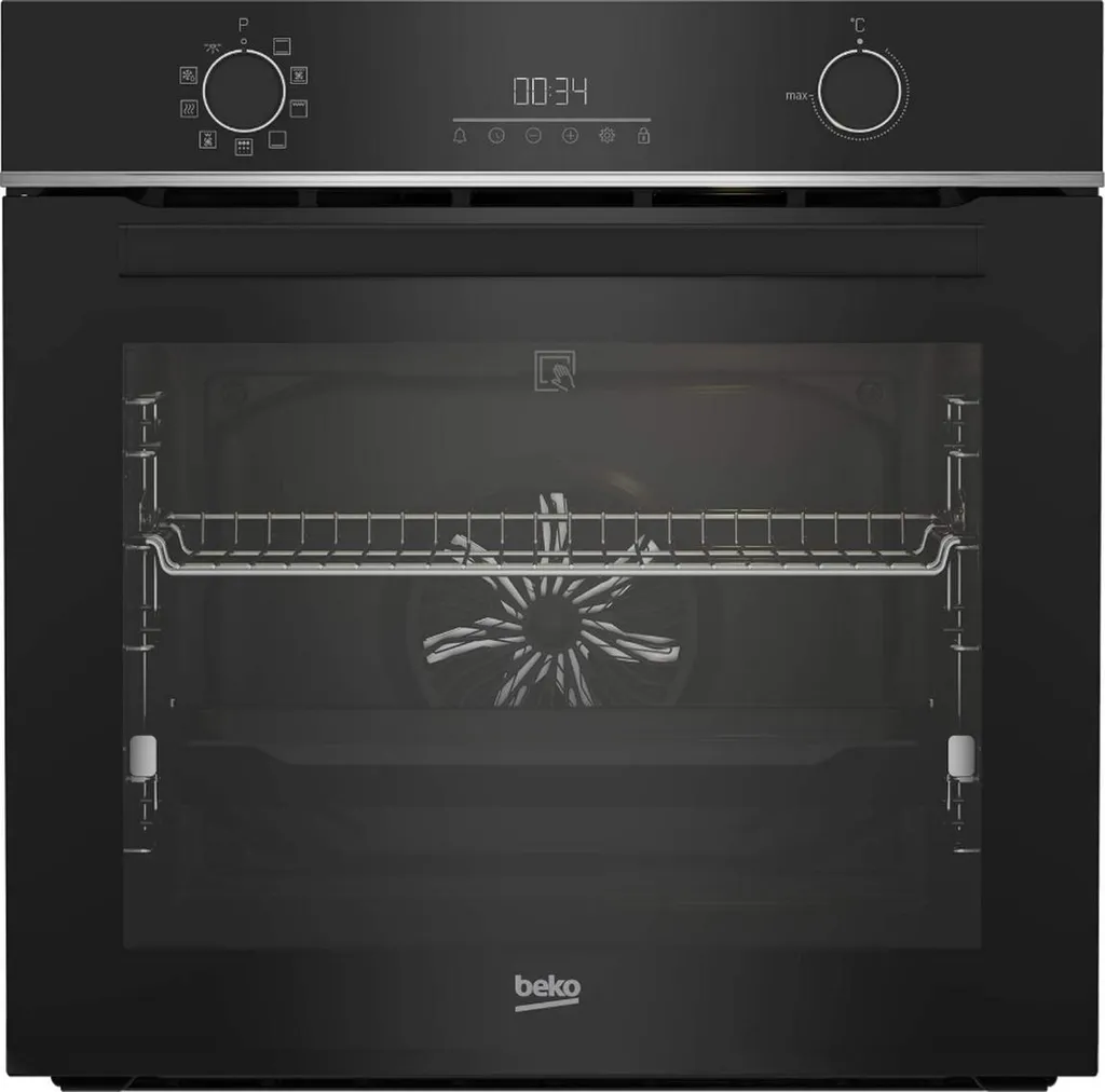 Four Familial 72L Beko Pyrolyse Noir 60cm pour Cuisiner sans Effort